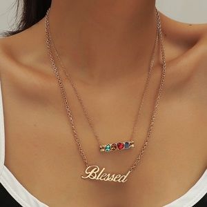 Blessed double necklace